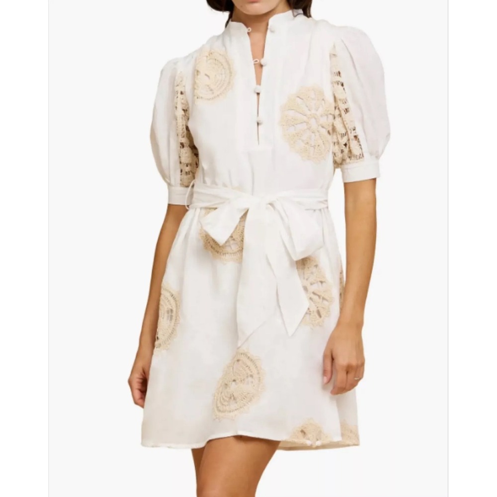 NWT CIEBON Khloe Tie Belt Minidress Sz Medium $140‎